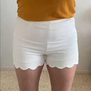 Double Zero Scalloped Shorts